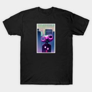 Sad Face - Robot Head - 001 T-Shirt